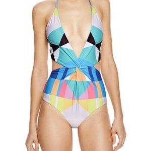 Mara Hoffman diamond reversible one piece